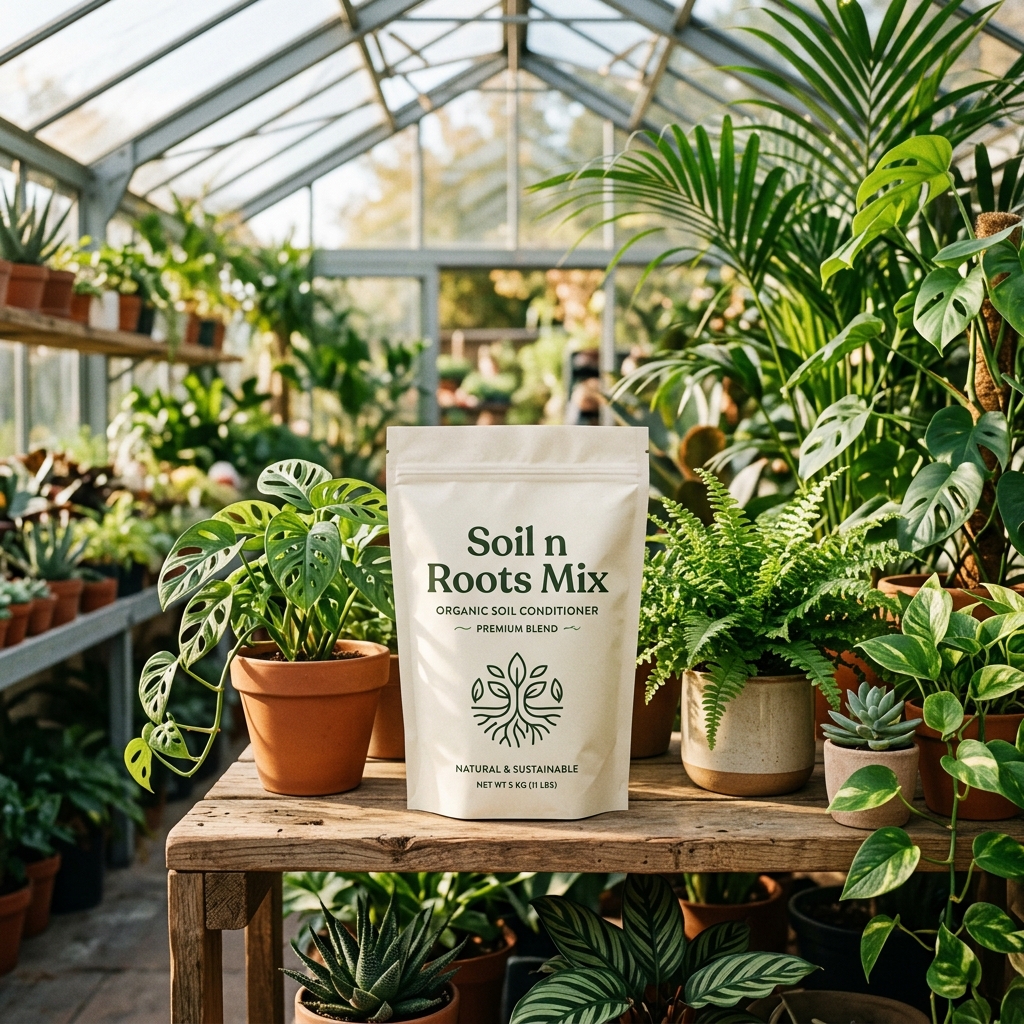 Soil n Roots Mix package mockup
